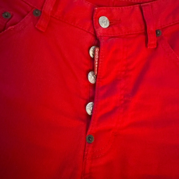 D’squared red slim jeans size 28 - Picture 4 of 5